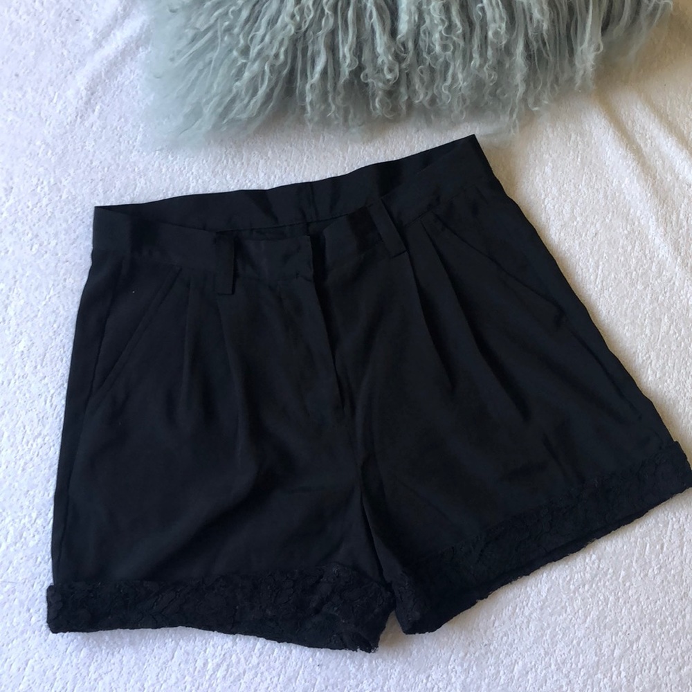 Black Lace Shorts
